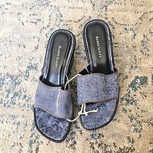 1990'S vintage Wedge Sandal by Karen Scott, New, Size 6.5 👡👠